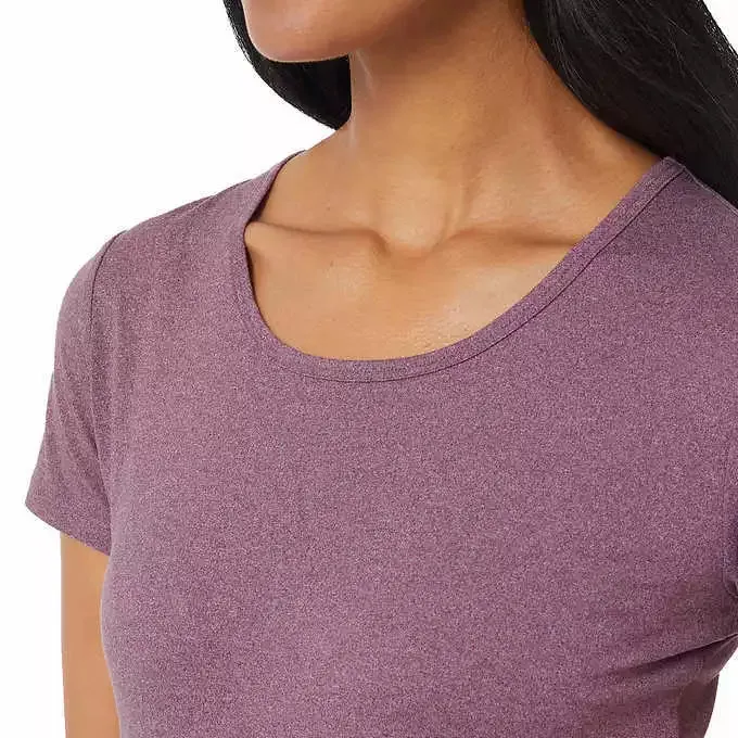 32 Degrees Cool Women's 3-Pack Short Sleeve Scoop Neck Tee