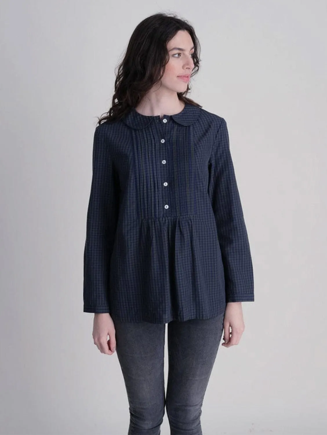 Adrianne Tencel Blouse | Check