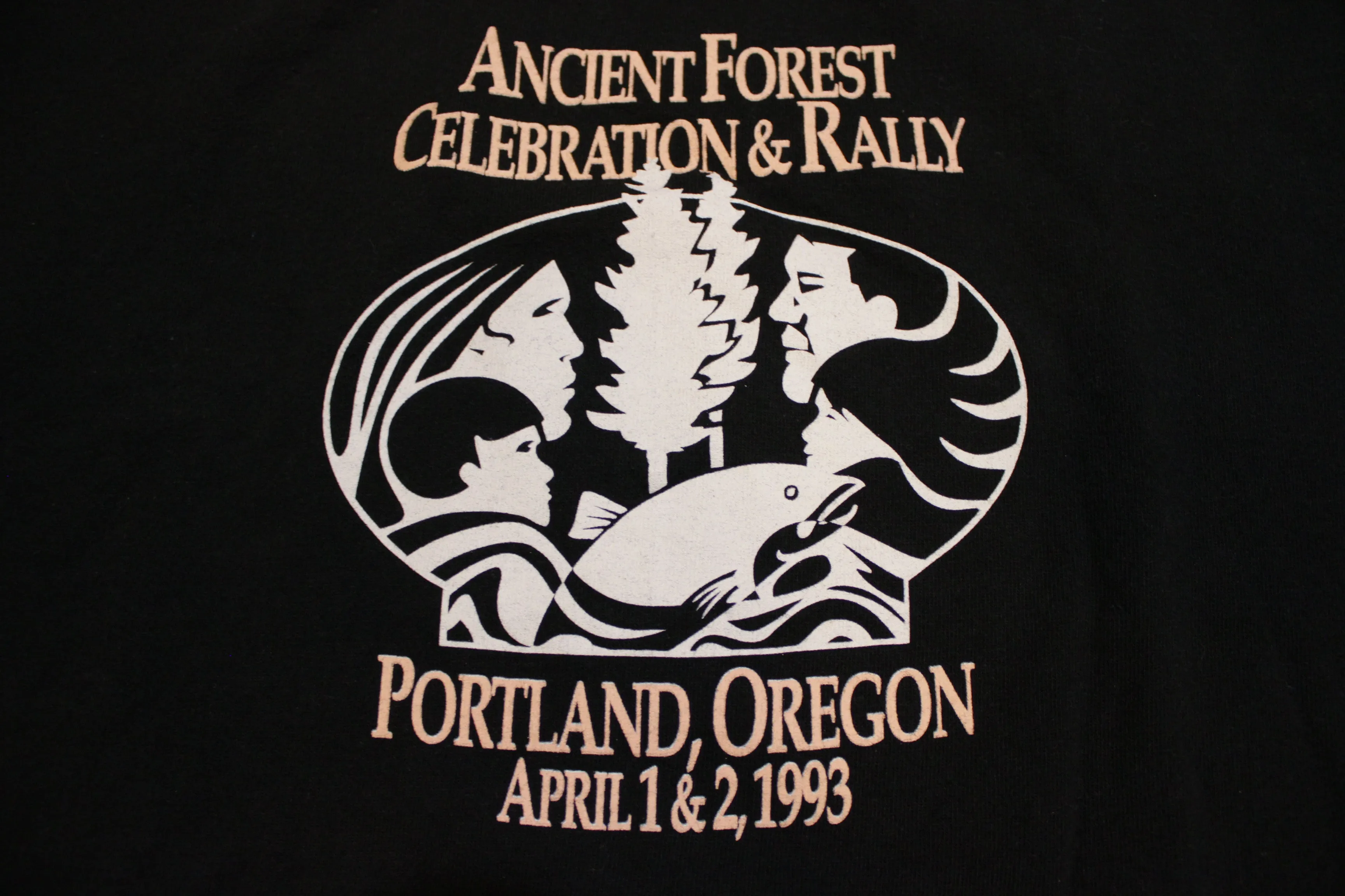 Ancient Forest Rally 1993 Phish Neil Young Kenny Loggins U-Krew Portland OR T-Shirt