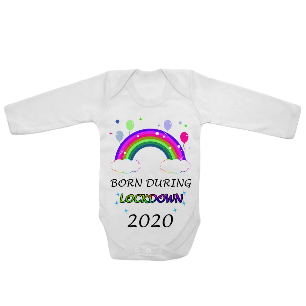 Baby Long Sleeved Vest Bodysuit Grow Born During Lockdown 2020 for Newborn Gift