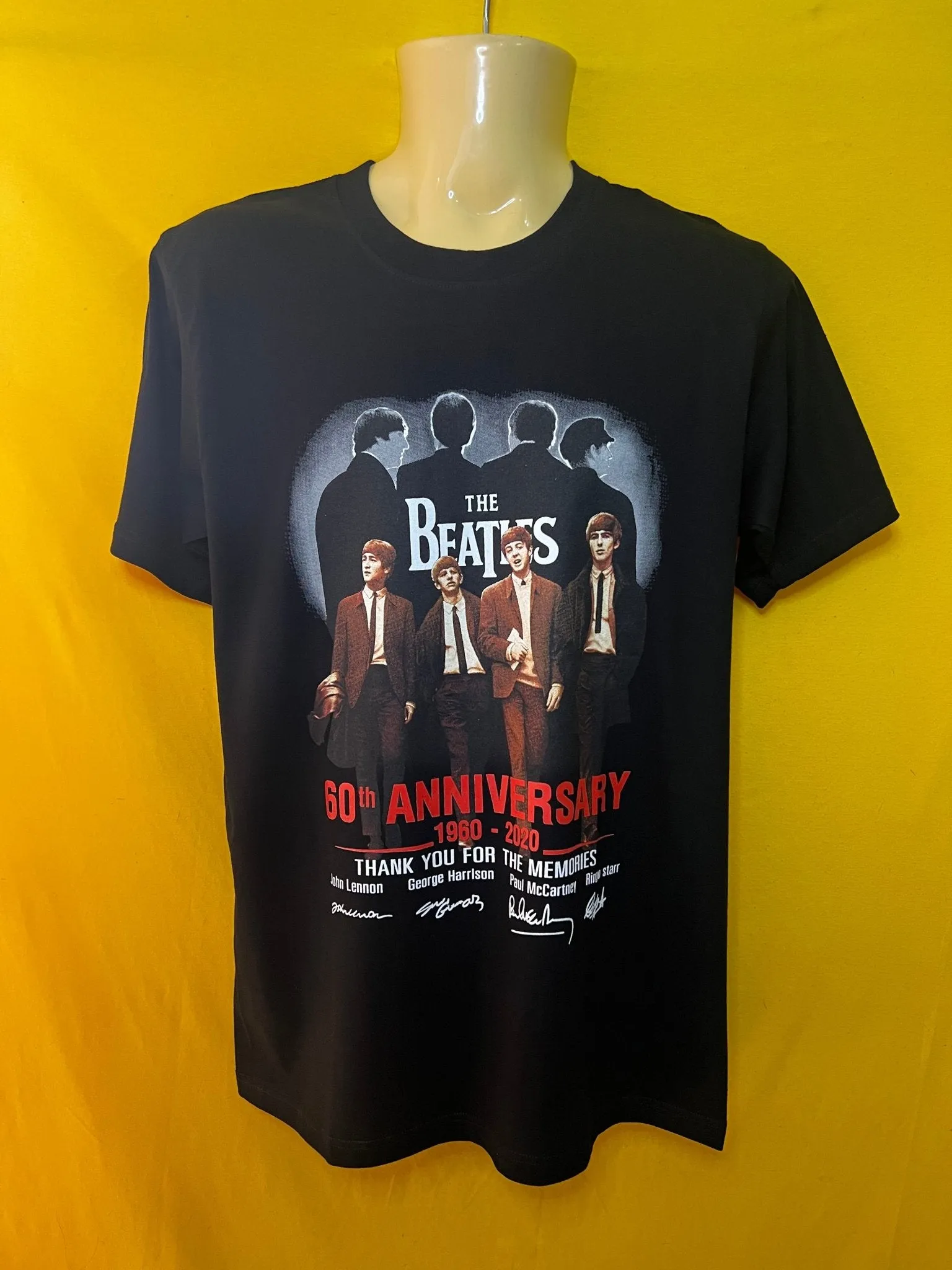 Beatles Double Sided Black T-shirt