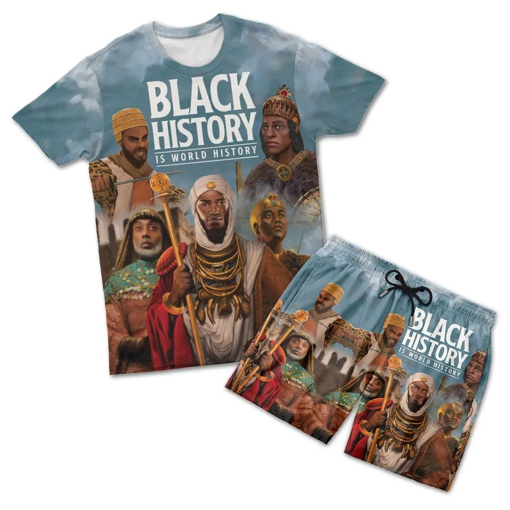 Black History Is World History T-shirt and Shorts Set