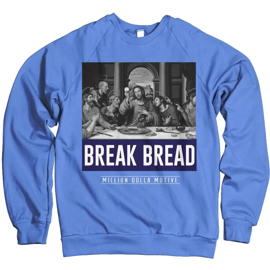 Break Bread - University Blue Crewneck Sweatshirt