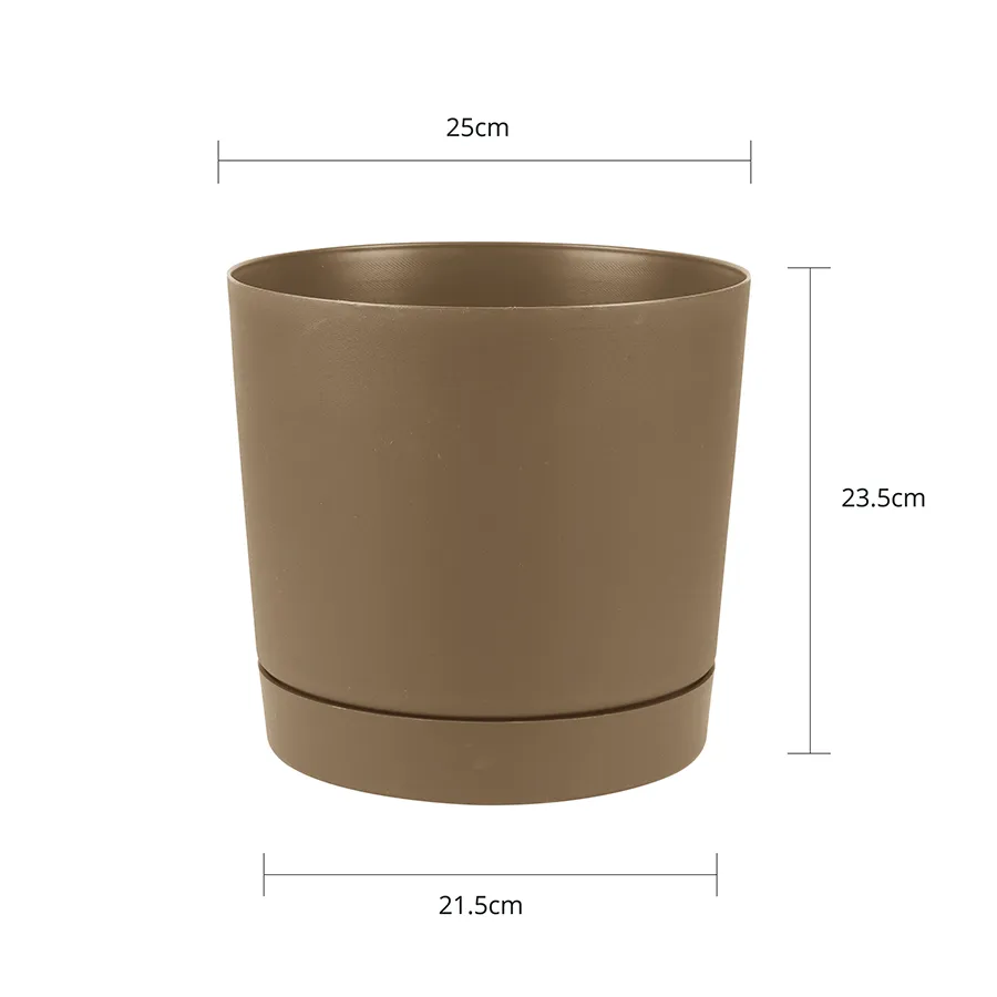 Brown Round Mini Planters