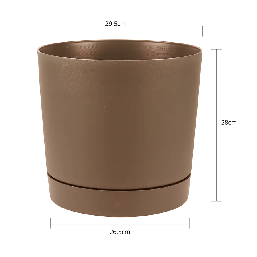 Brown Round Mini Planters