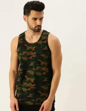 Camouflage Essential Printed Cotton Men's Vest