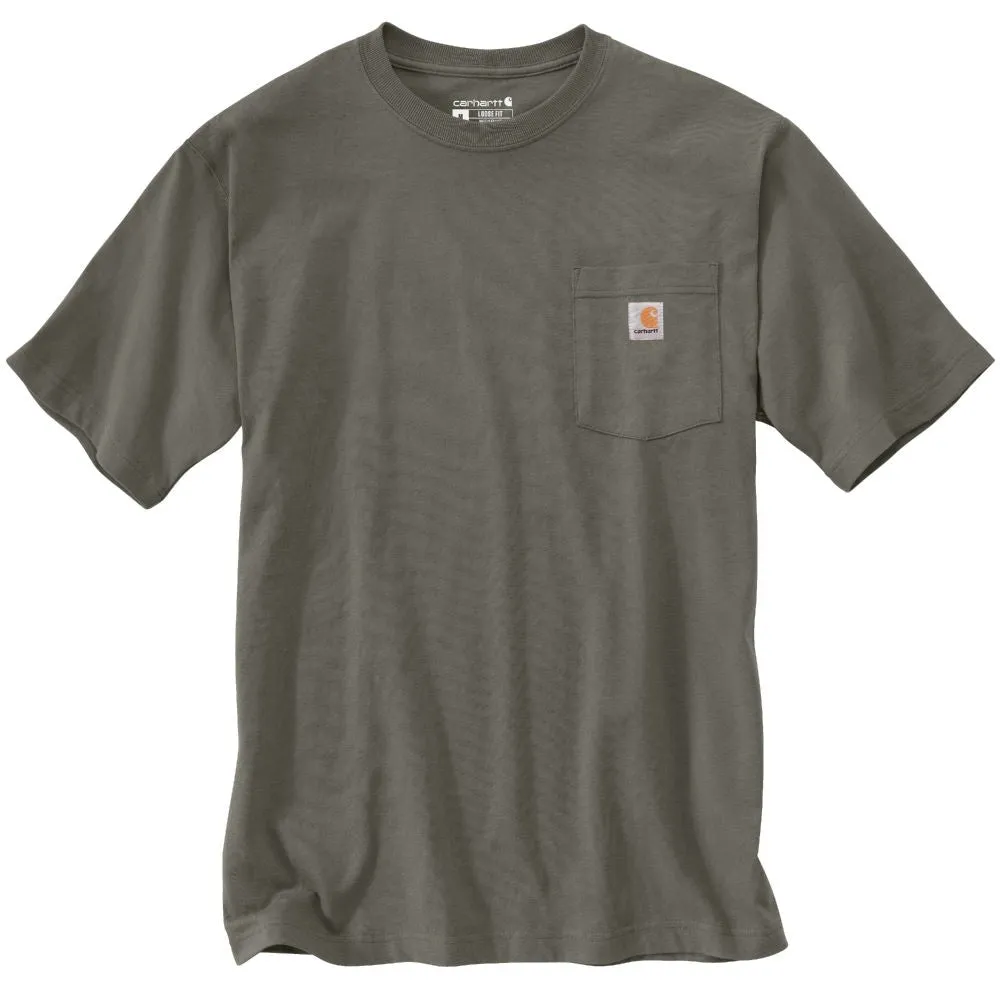 'Carhartt' Men's Loose Fit Heavyweight Pocket T-Shirt - Dusty Olive