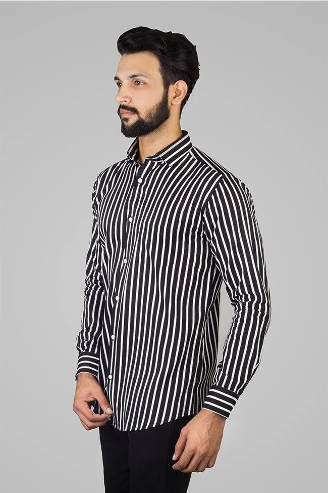 Casual Shirts for Men - Men Awning Stripes Corduroy Shirt