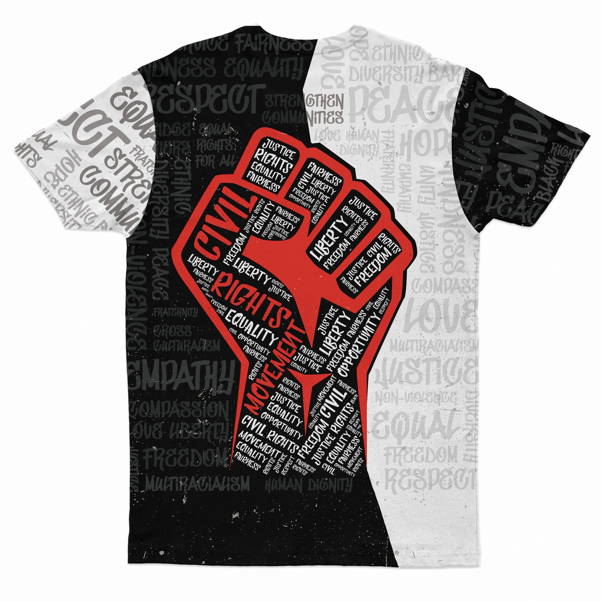 Civil Rights Movement Justice Fist T-shirt