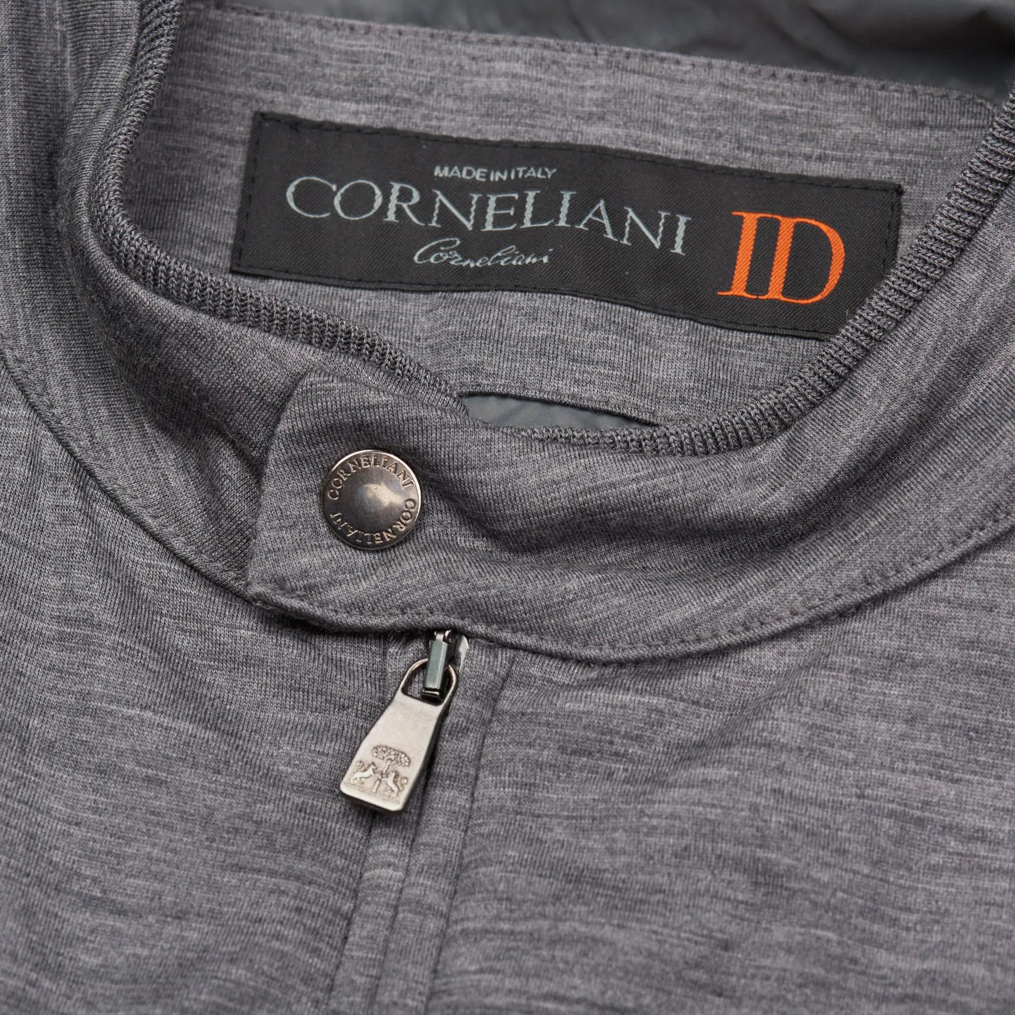 CORNELIANI ID Gray Virgin Wool Vest EU 50 NEW US M Foldaway Pocket