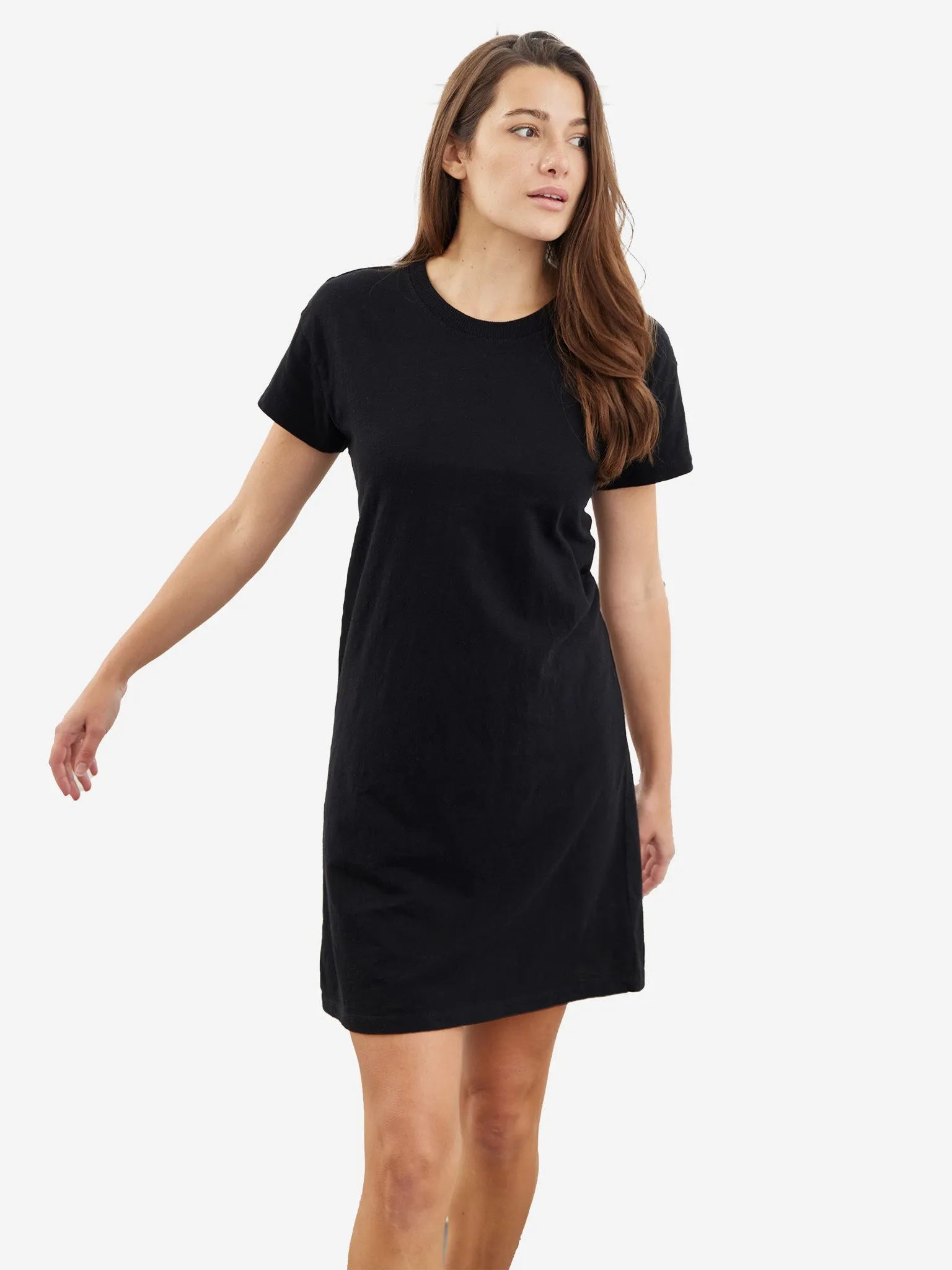 Crew Slub Tee Shirt Dress