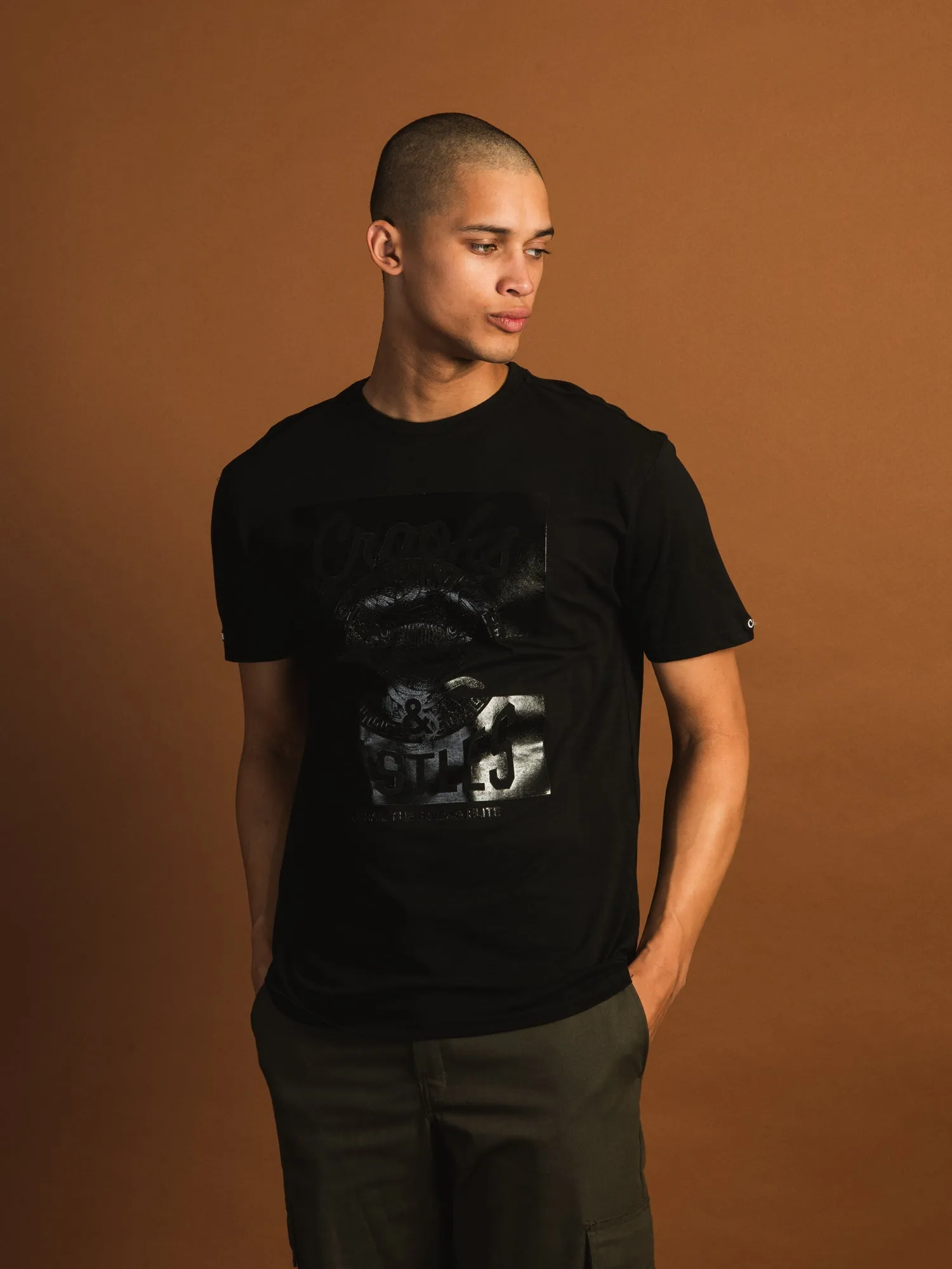 CROOKS & CASTLES GEL TONAL MED KLEPTO T-SHIRT