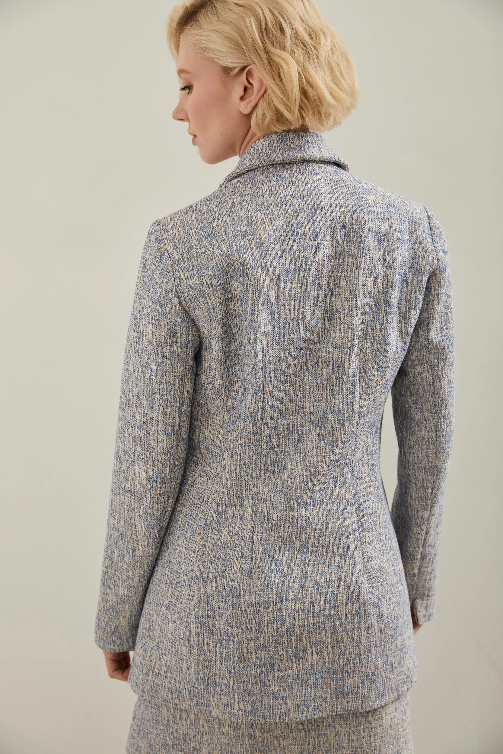 Double breast tweed jacket