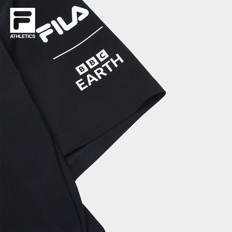 FILA CORE ATHLETICS EXPLORE NATURE'S WONDER Women Short Sleeve T-shirt (Black)