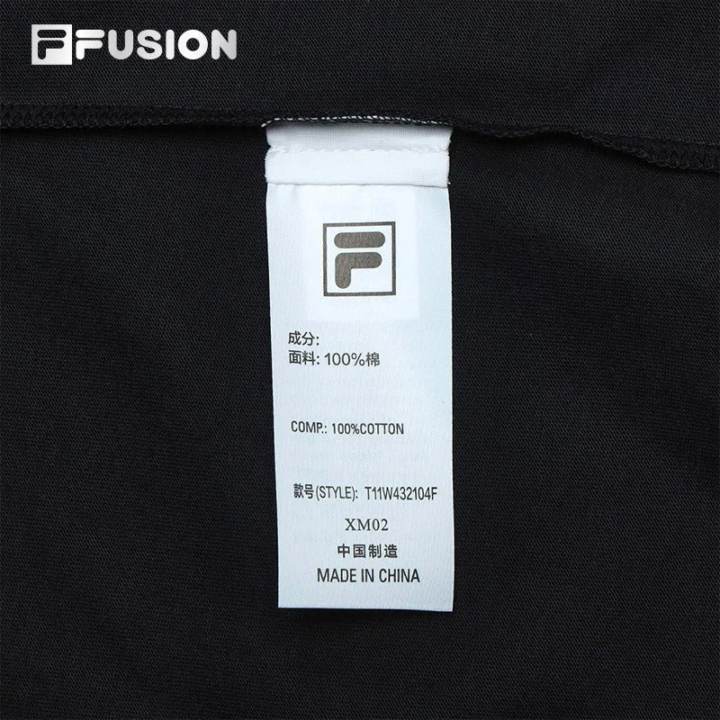 FILA FUSION INLINE CULTURE 1 Women Short Sleeve T-shirt (White / Black)