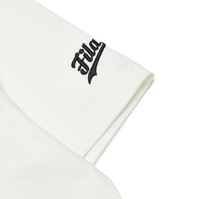 FILA FUSION INLINE CULTURE 1 Women Short Sleeve T-shirt (White / Black)