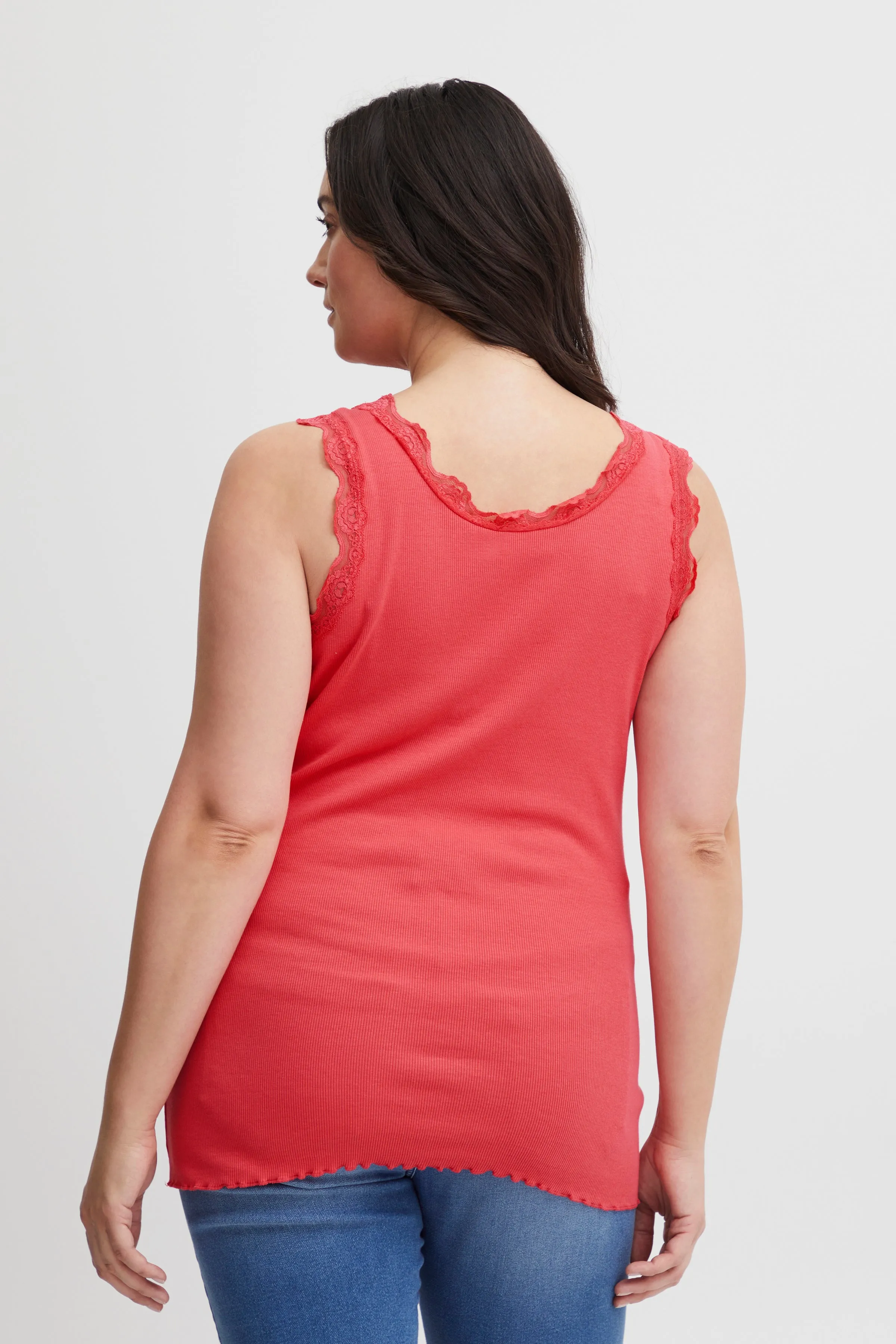 Fransa Plus Zamond Top in Pink