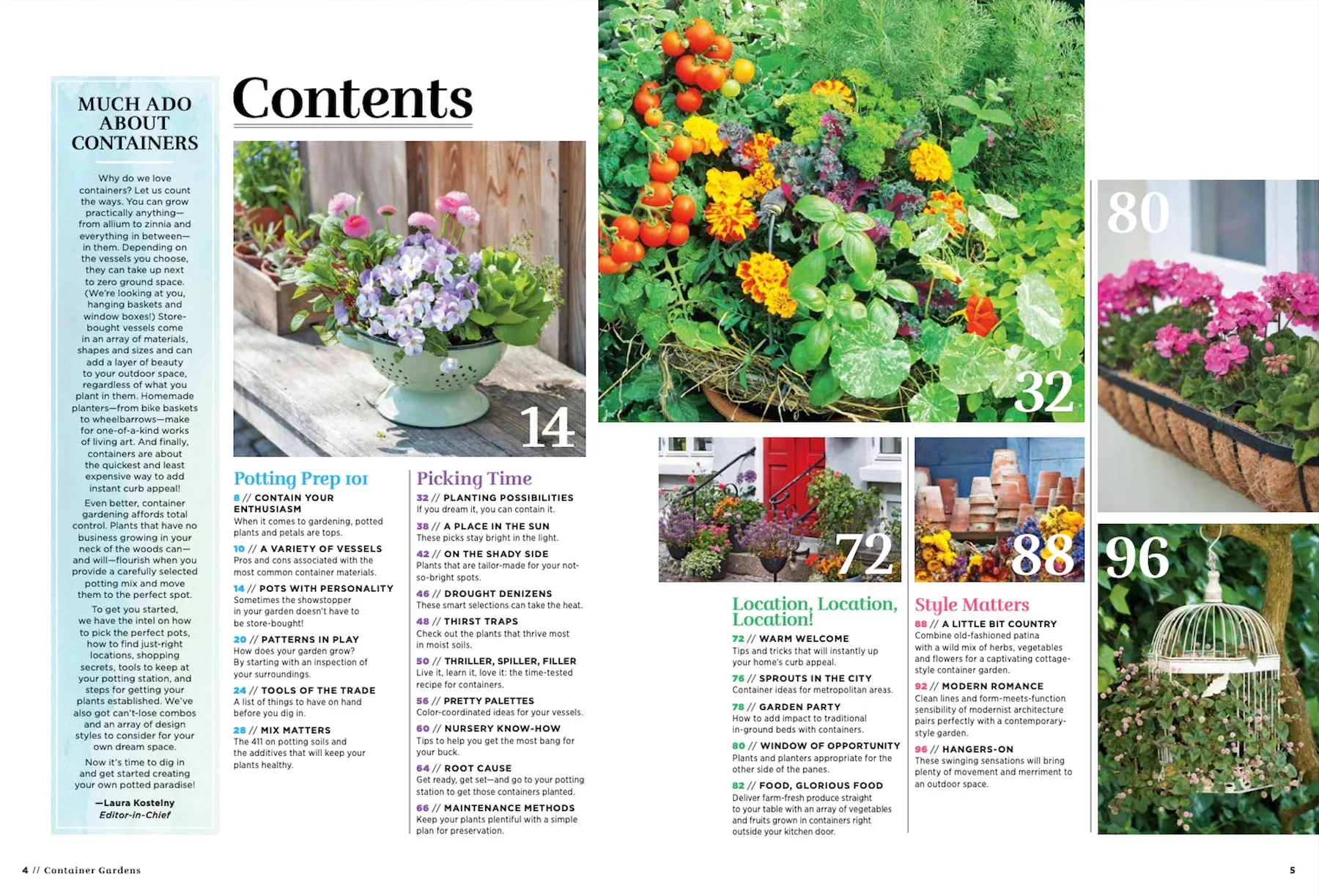 GARDEN STYLE - Guide to Container Gardening With 197 Beautiful & Colorful Ideas! DIY Tips and Ideas Using Planters, Pots, Flowers To Create Your Own Garden Oasis!