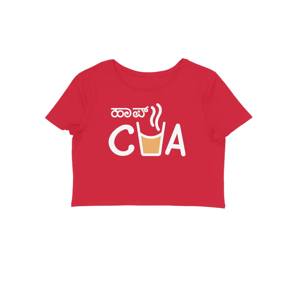 Half Cha - Kannada Crop Top