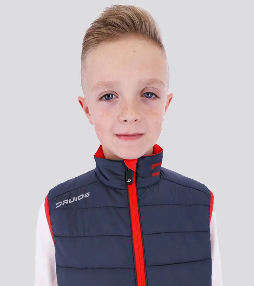 KIDS BLOQUE FIT GILET RED NAVY