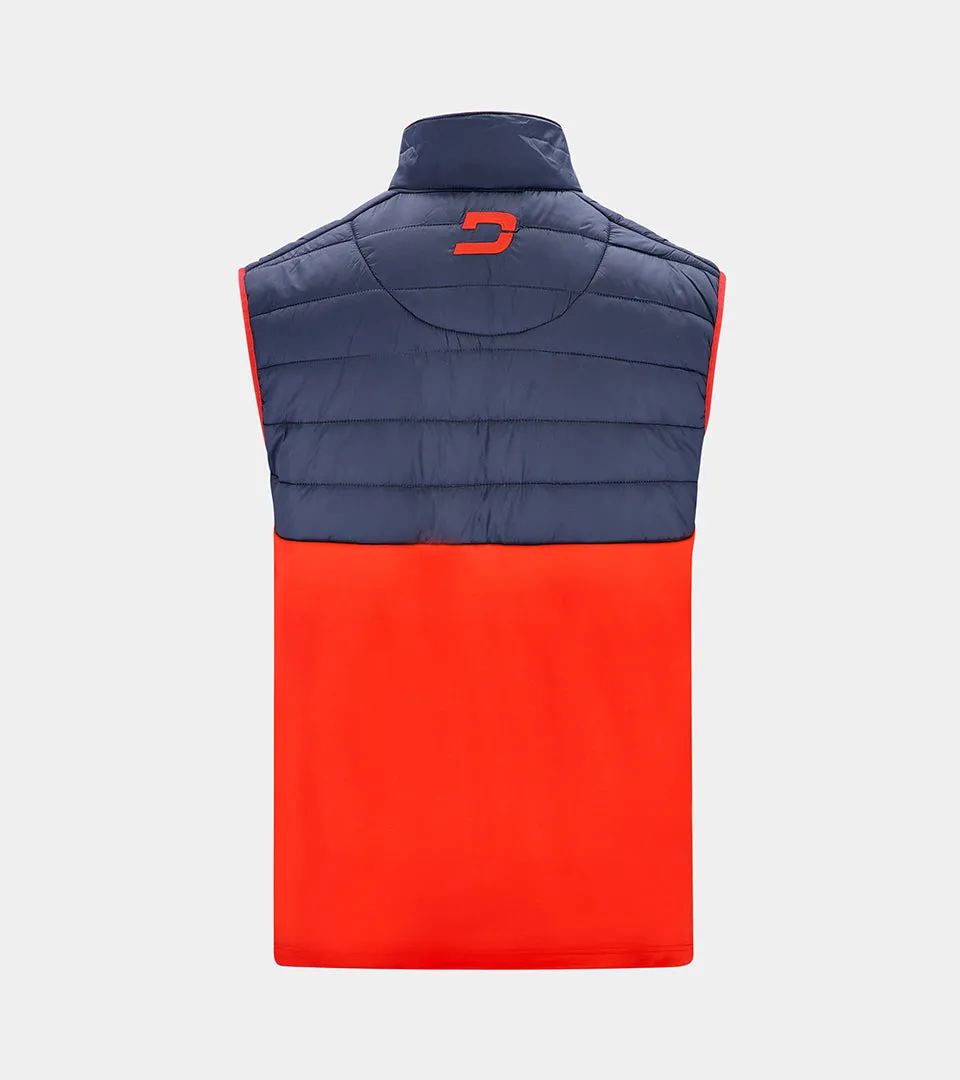 KIDS BLOQUE FIT GILET RED NAVY