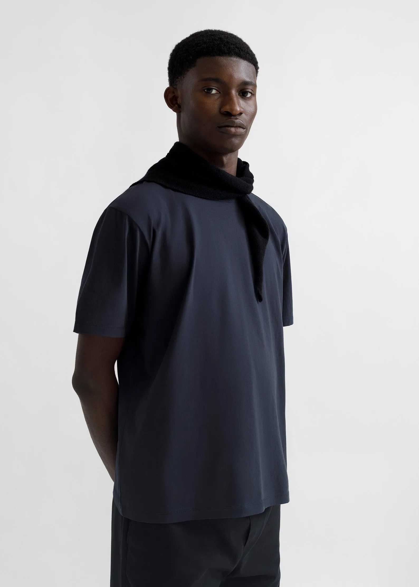 Lightweight Boxy T-Shirt - Navy