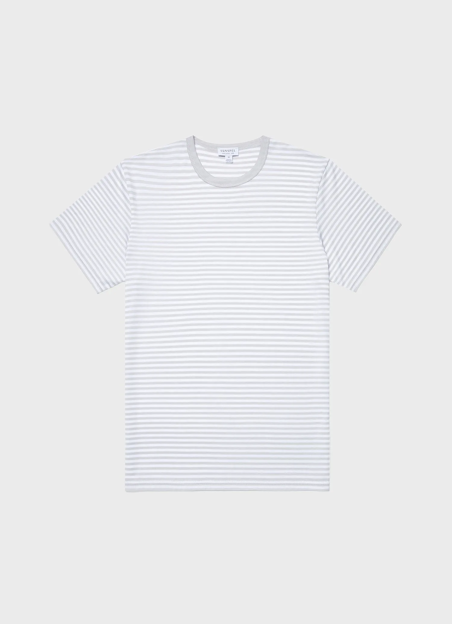 Men's Classic T-shirt in Smoke/White English Stripe