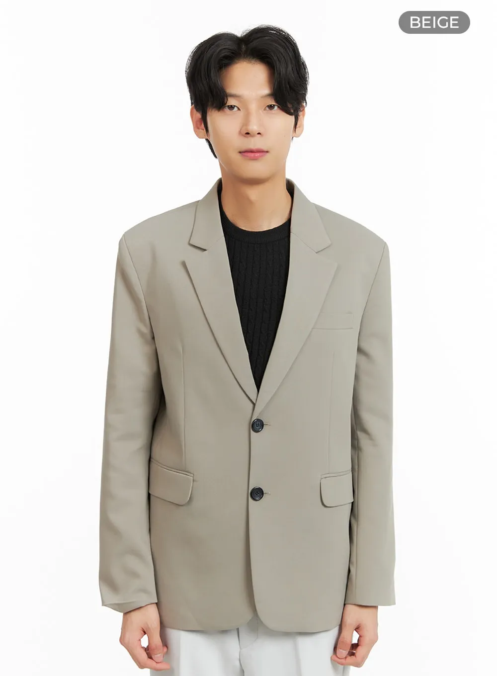 Men's Collar Buttoned Blazer IA402