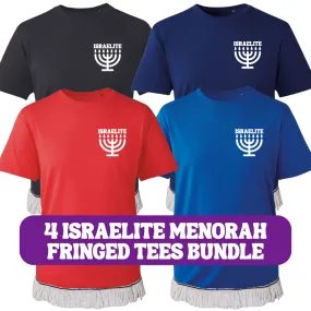 Men's Israelite Fringed T-Shirts Bundle