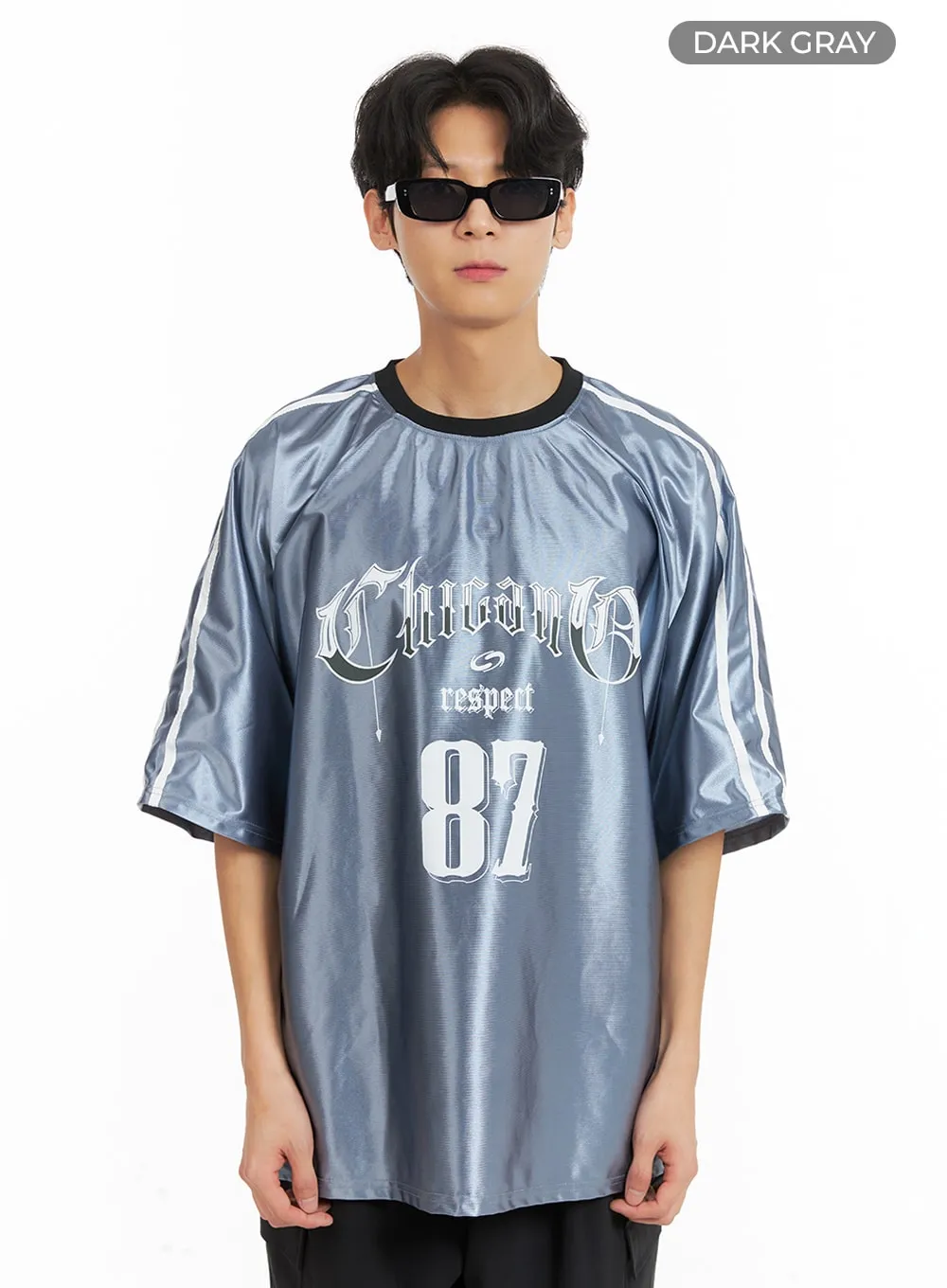 Men's Metallic Graphic Top IA401