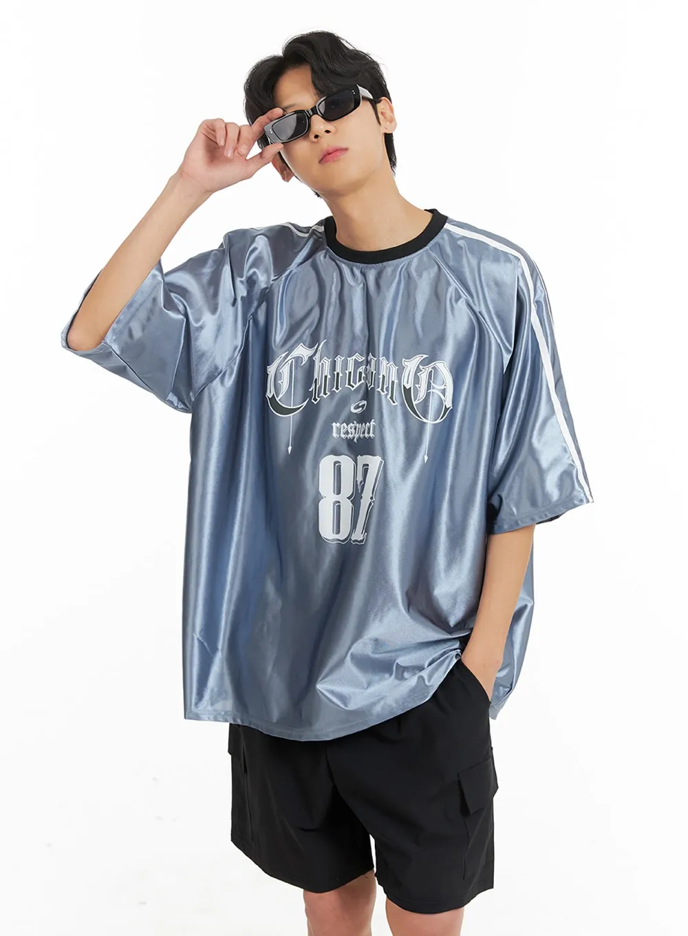 Men's Metallic Graphic Top IA401