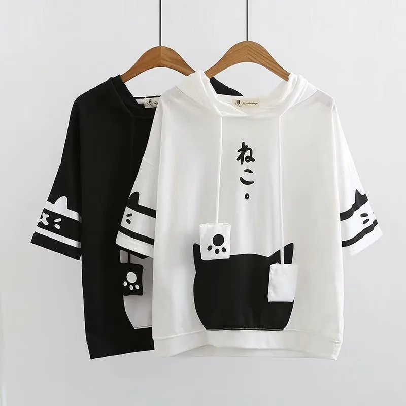 Neko Atsume Hoodie T-shirt AD11884