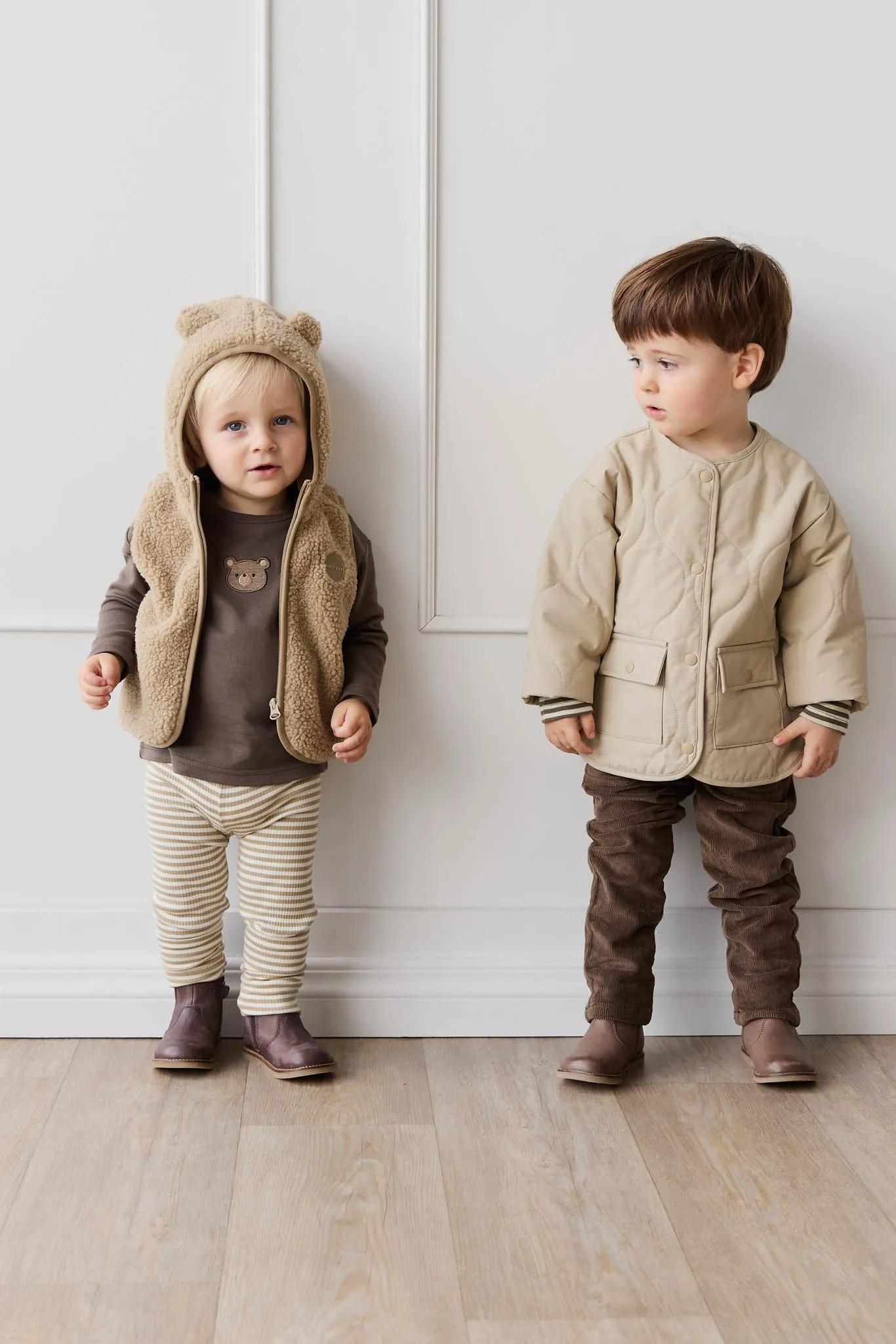 Cozy Neve Sherpa Vest in Cashew - Plush Warmth and Style for Any Occasion