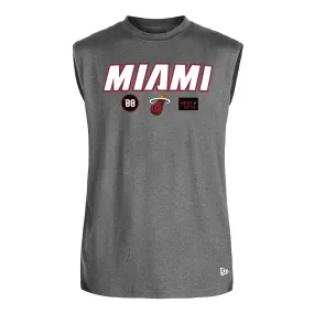 New Era Miami HEAT Grey Muscle Tee