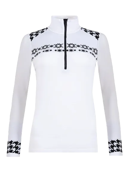 Newland - Eris T-Neck Sweater Women Black/White