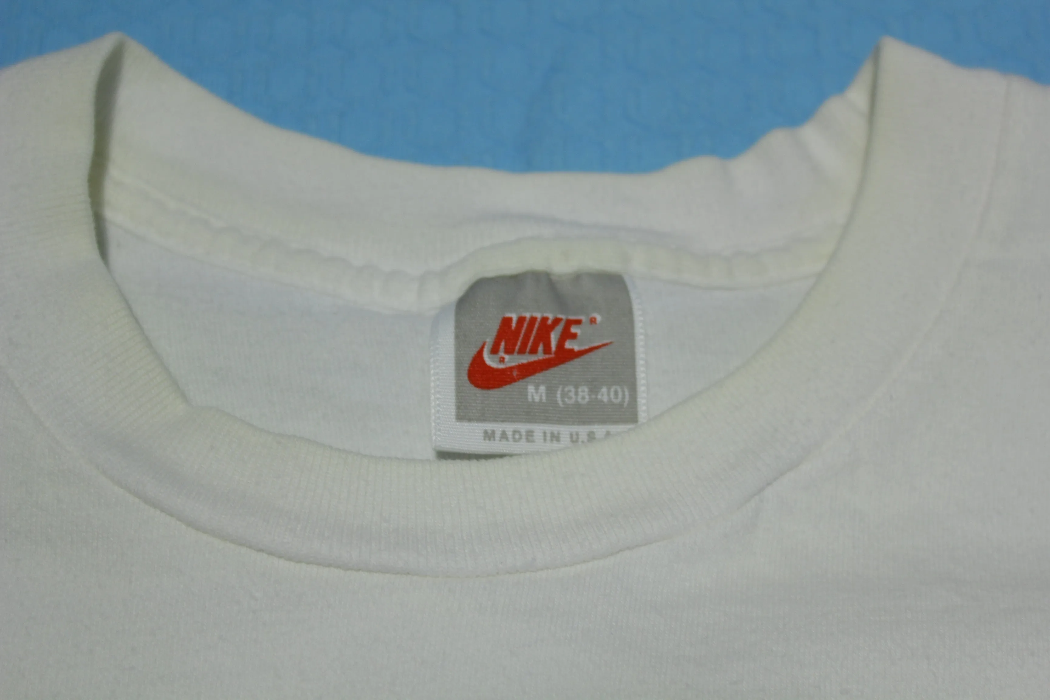 Vintage 90s Nike Challenge Court Andre Agassi Single Stitch Tennis T-Shirt - Made in USA