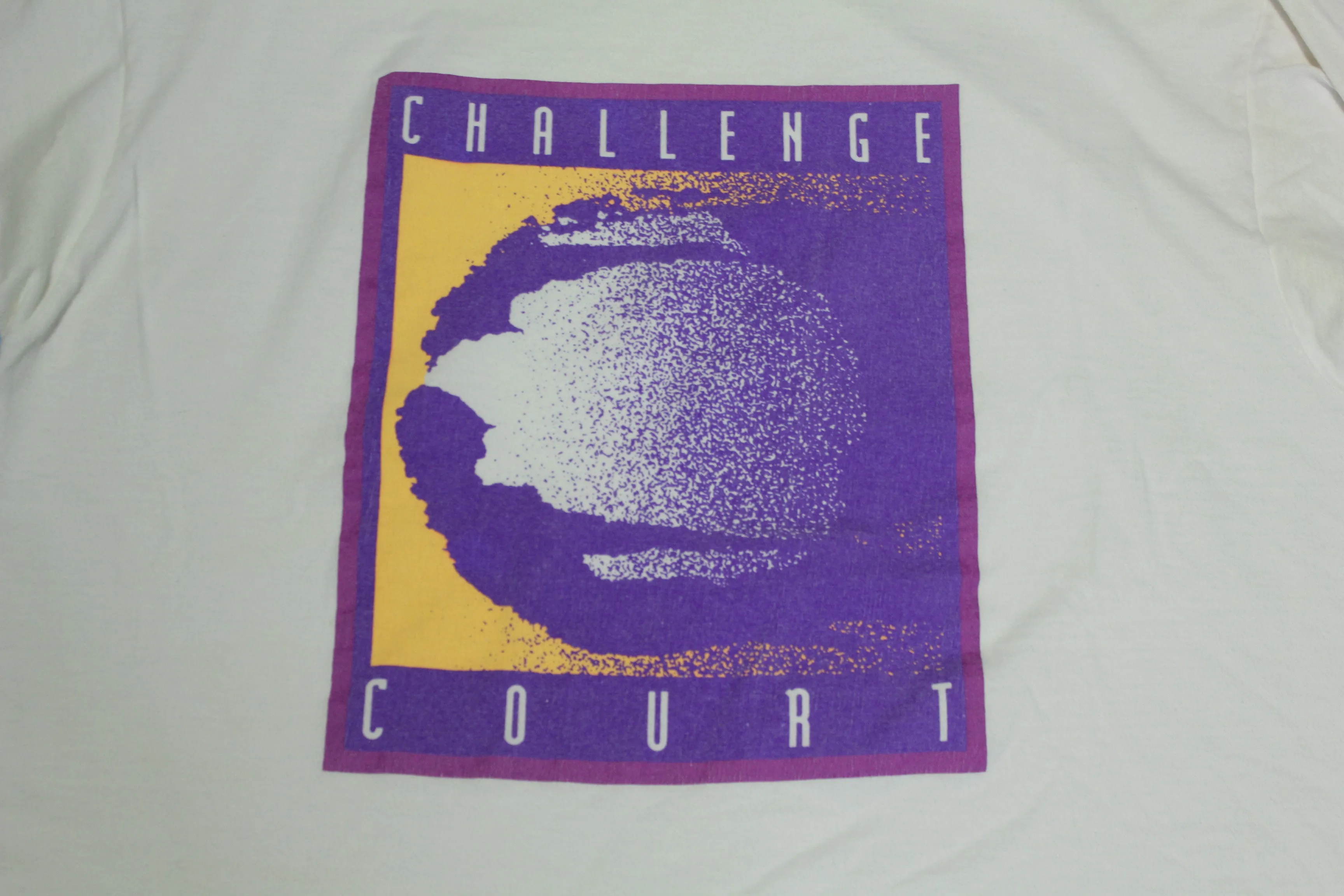 Vintage 90s Nike Challenge Court Andre Agassi Single Stitch Tennis T-Shirt - Made in USA