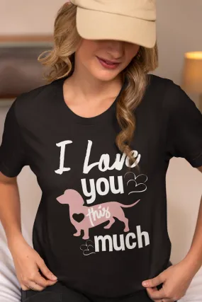 Premium Organic Shirt Women Fontdruck/ Love you this much