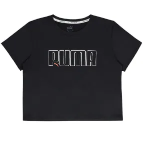 Puma Womens Iconic Cropped Short Sleeve T-Shirt - Stylish and Comfortable Casual Top (522547 01)