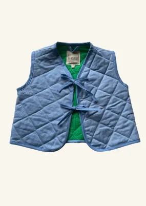 Quilted Vest - Cornflower