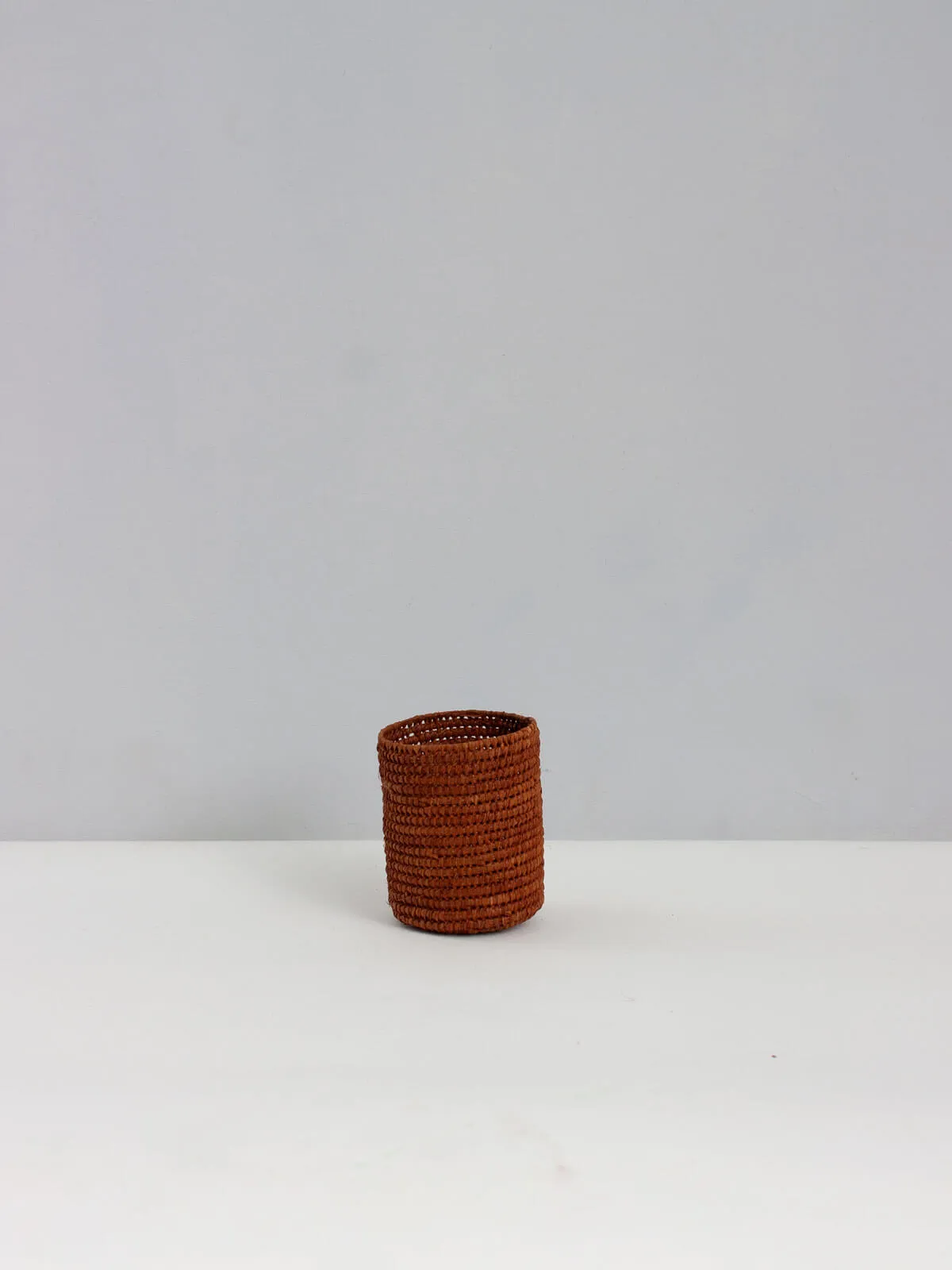 Raffia Storage Pots, Tobacco