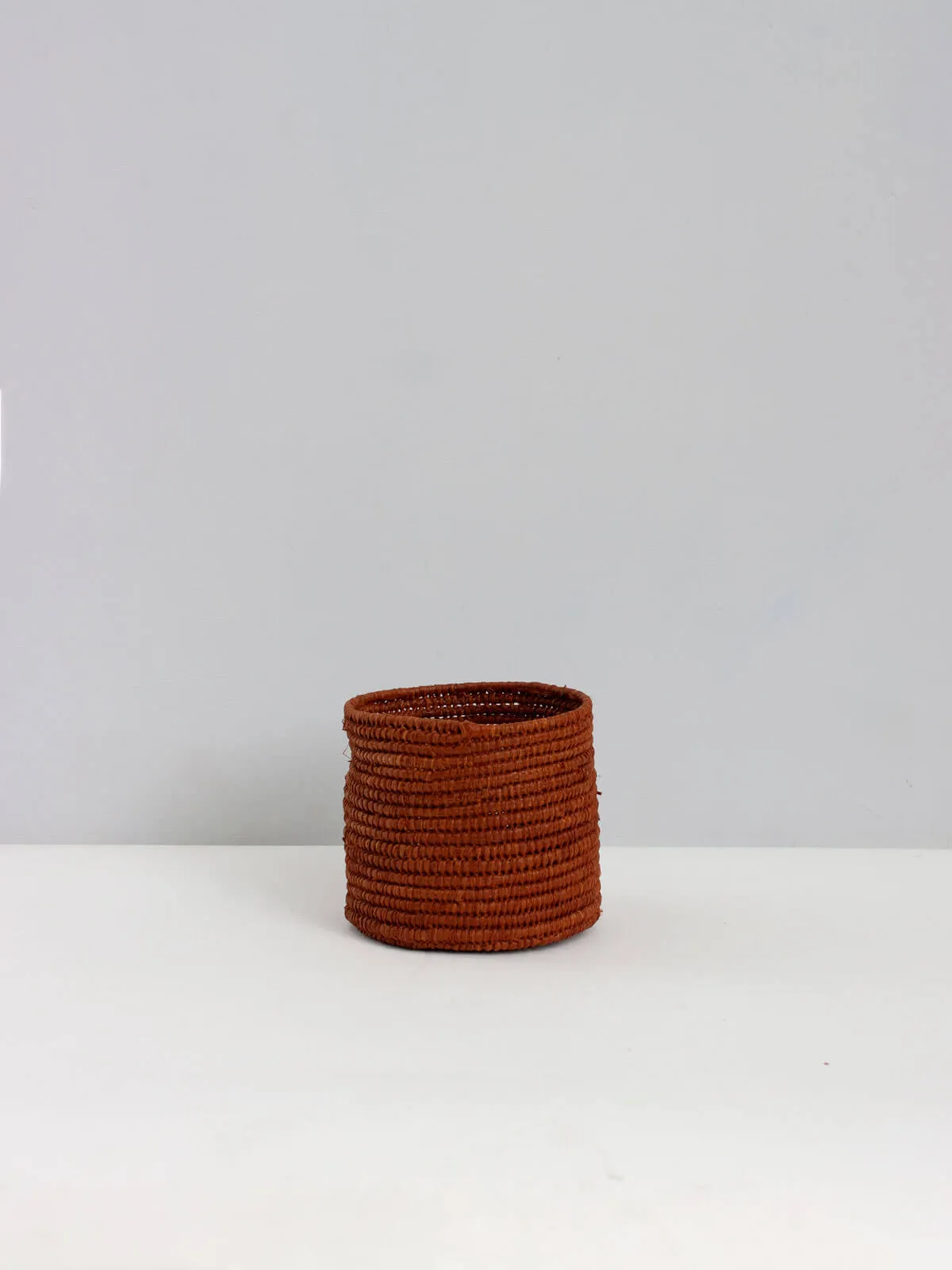 Raffia Storage Pots, Tobacco