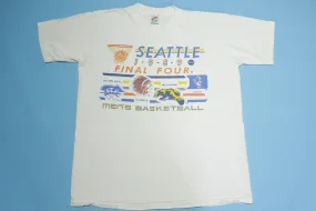 Seattle 1989 Final Four Seton Hall Michigan Illinois Duke NCAA Collegiate Basketball T-Shirt