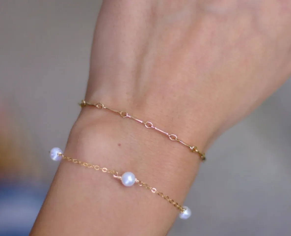 Three Pearl Bracelet