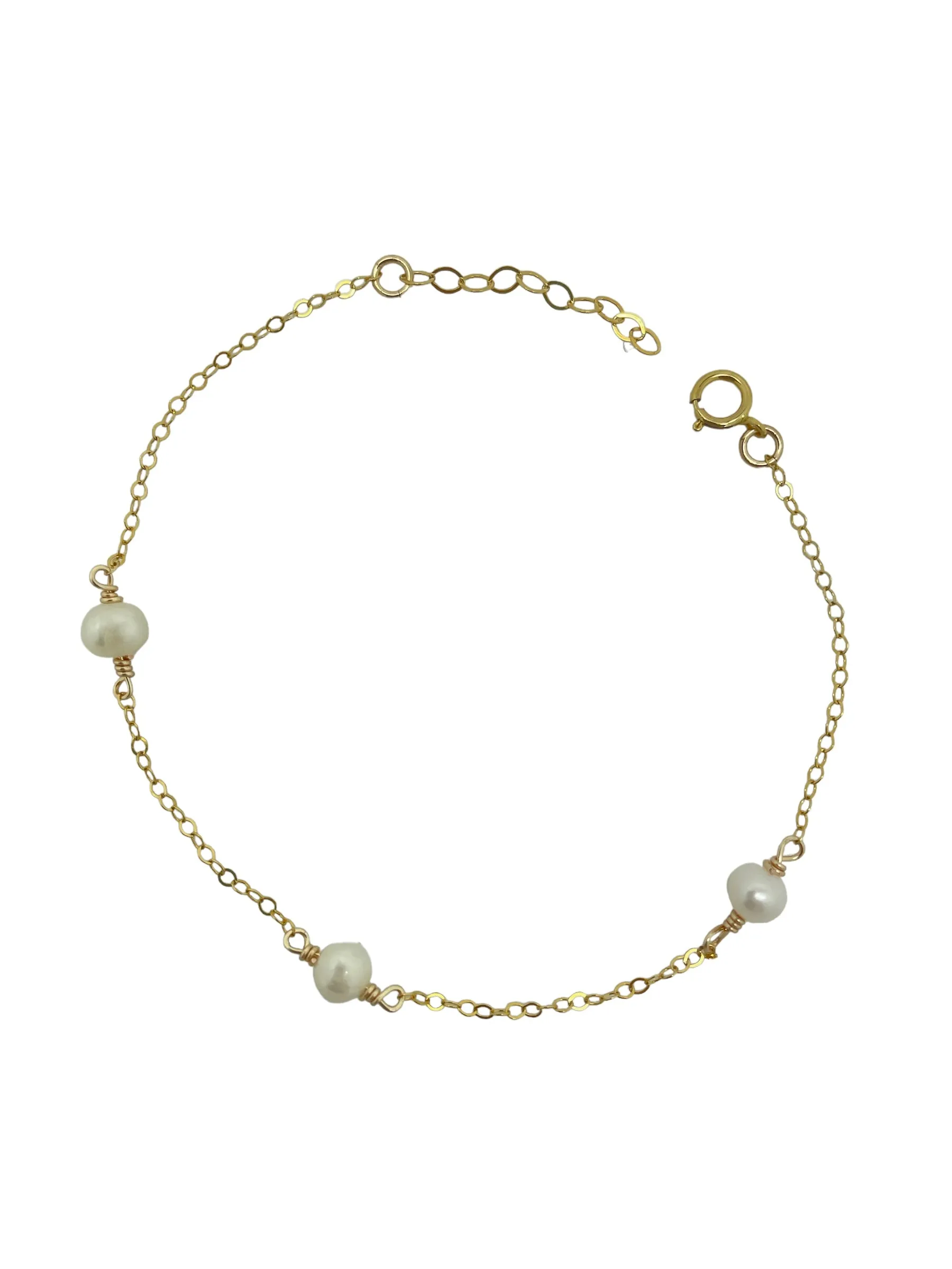 Three Pearl Bracelet