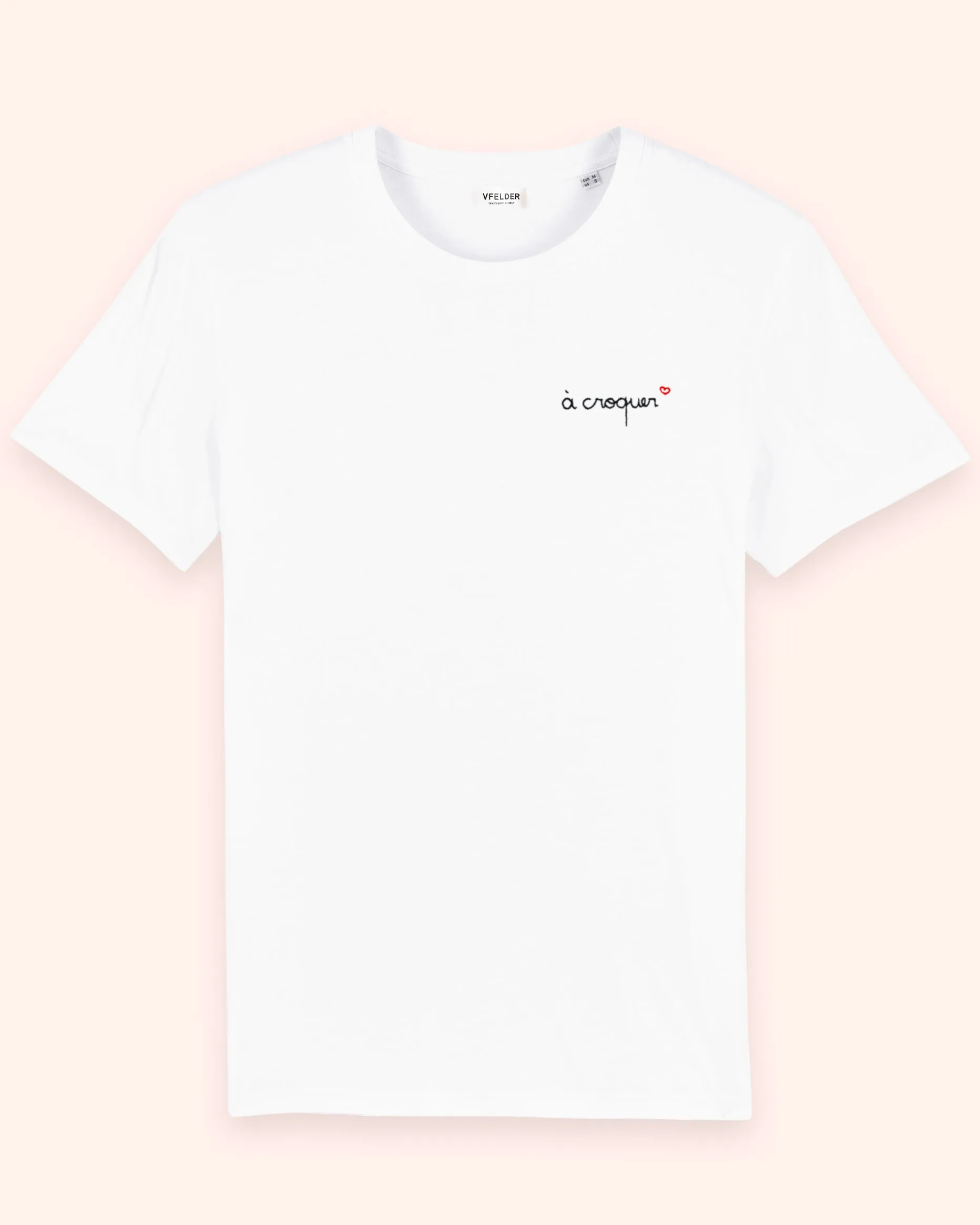 White Organic Cotton T-Shirt | A croquer