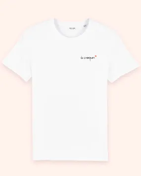 White Organic Cotton T-Shirt | A croquer