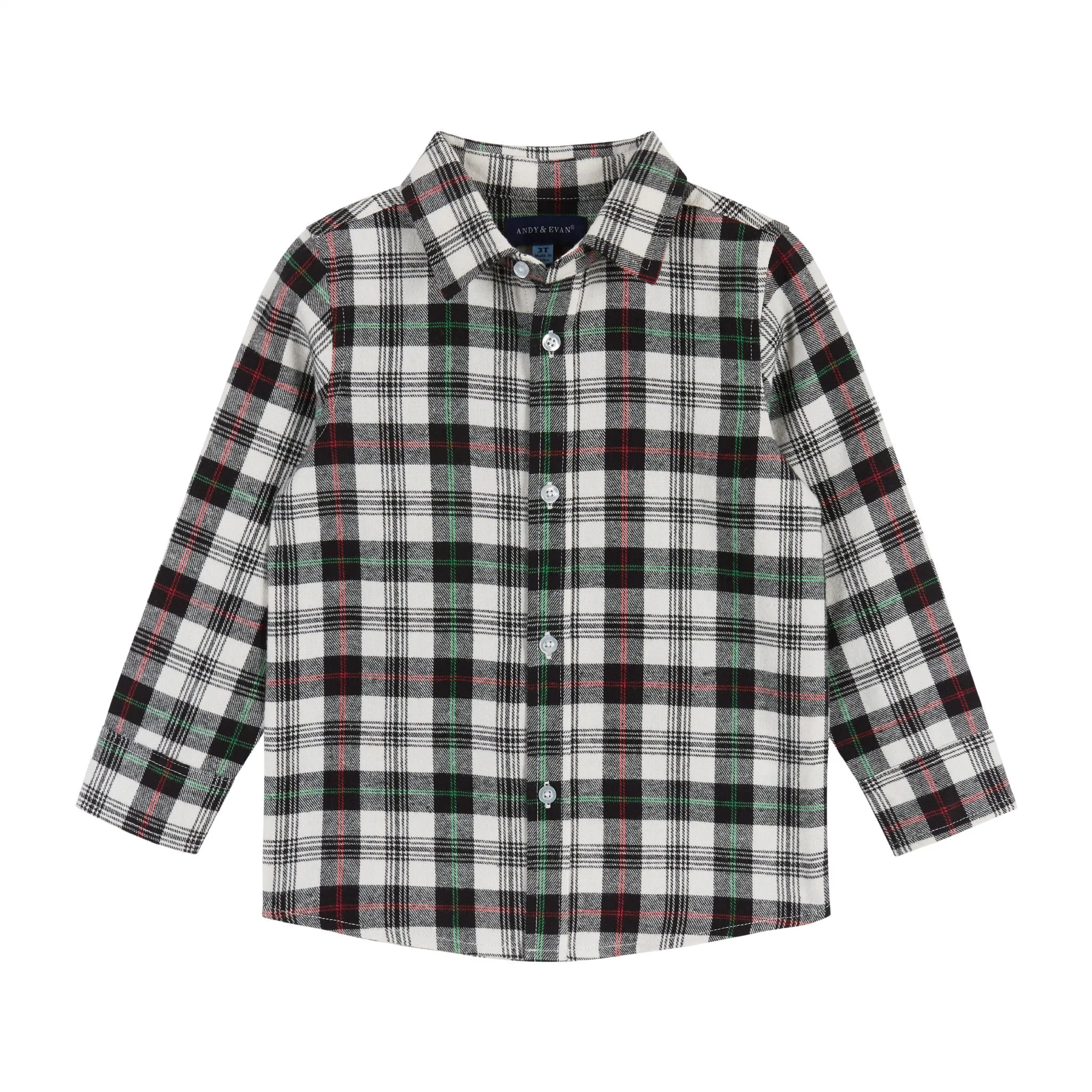 White Plaid Buttondown w/ Vest Set  | White