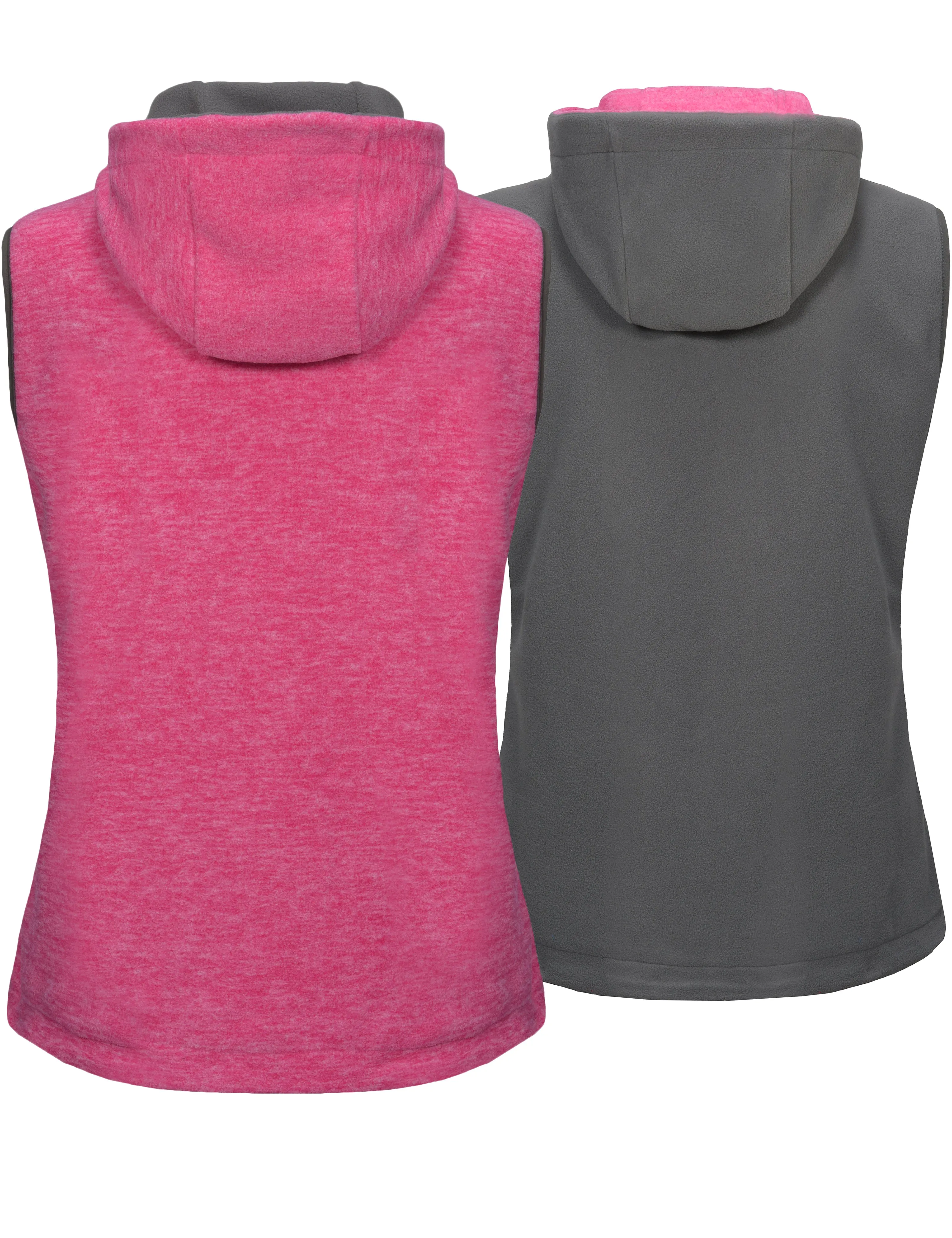 Women's  Lightweight Reversible Fleece Hood Vest