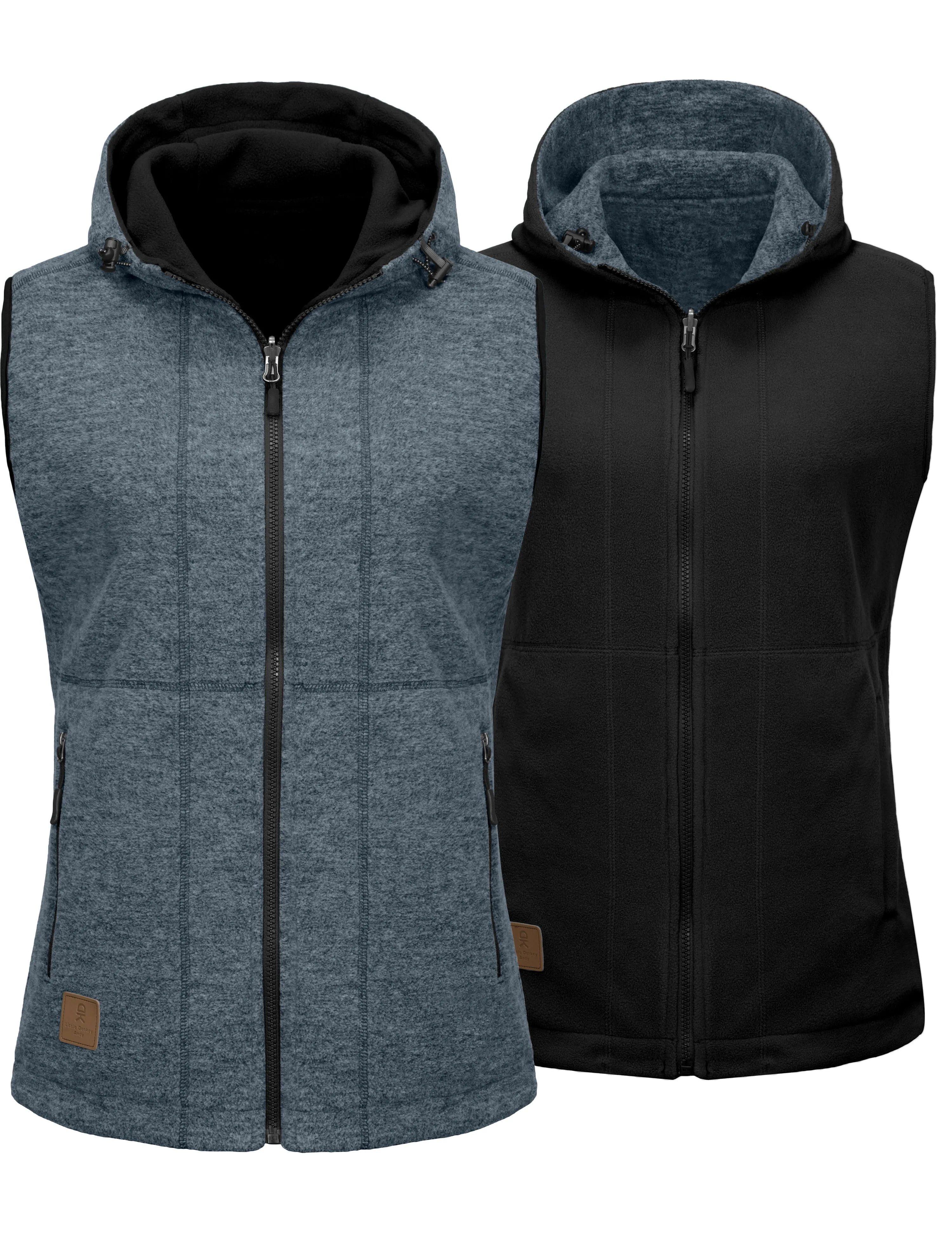 Women's  Lightweight Reversible Fleece Hood Vest